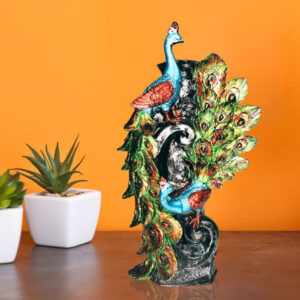 Peacock Flower Pot for Home Decor (Polyresin) -15 Inch