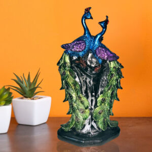 Peacock Flower Pot for Home Decor (Polyresin) -12 Inch